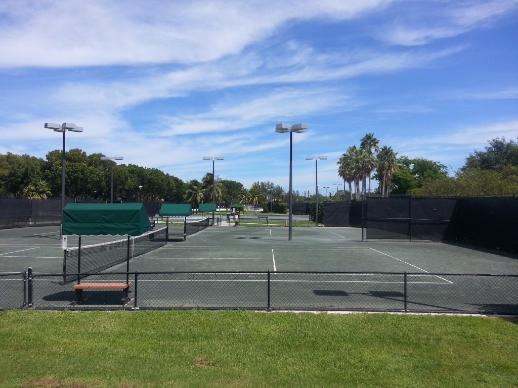 Picture of clay courts crandon park