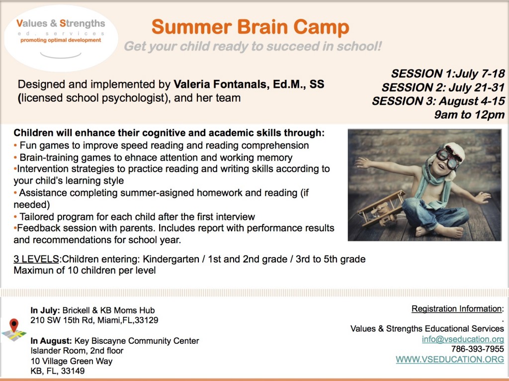 Summer Brain Camp -digital flyer