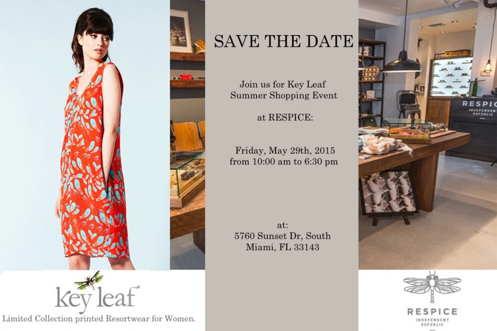 SAVE THE DATE RESPICE & KEYLEAF