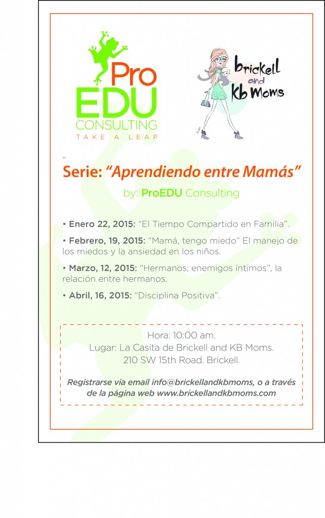 flyer aprendiendo entre mamas
