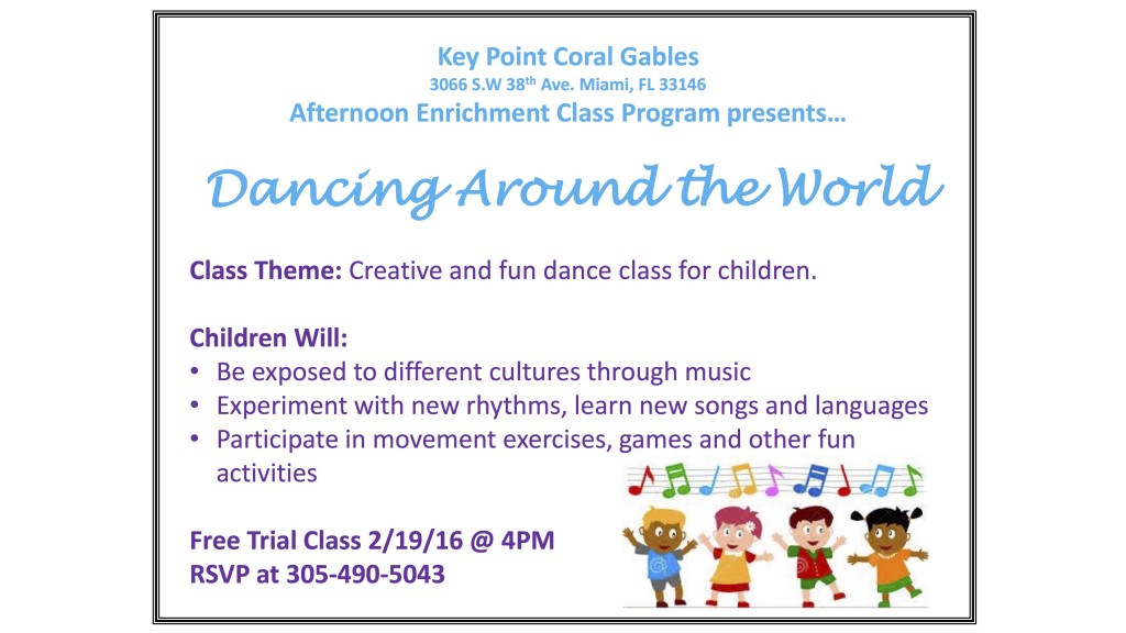 Dancing Around The World Flyer The Mark