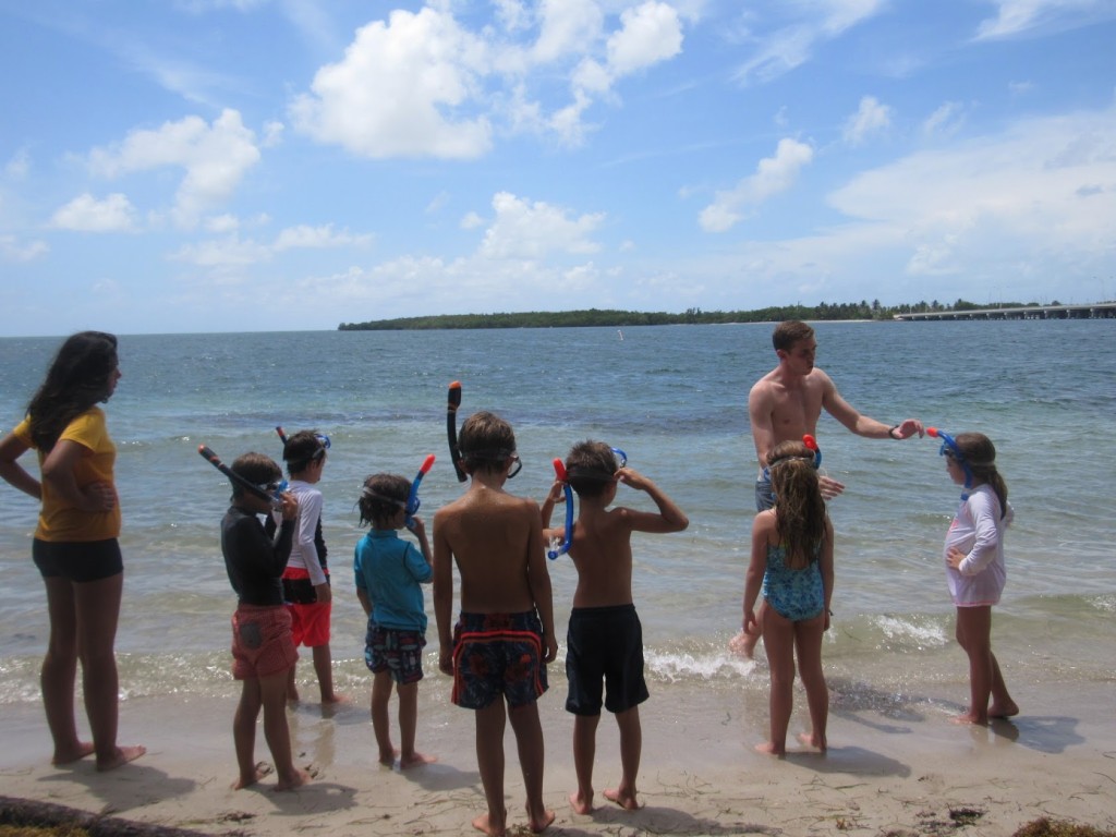 listos para el snorkeling